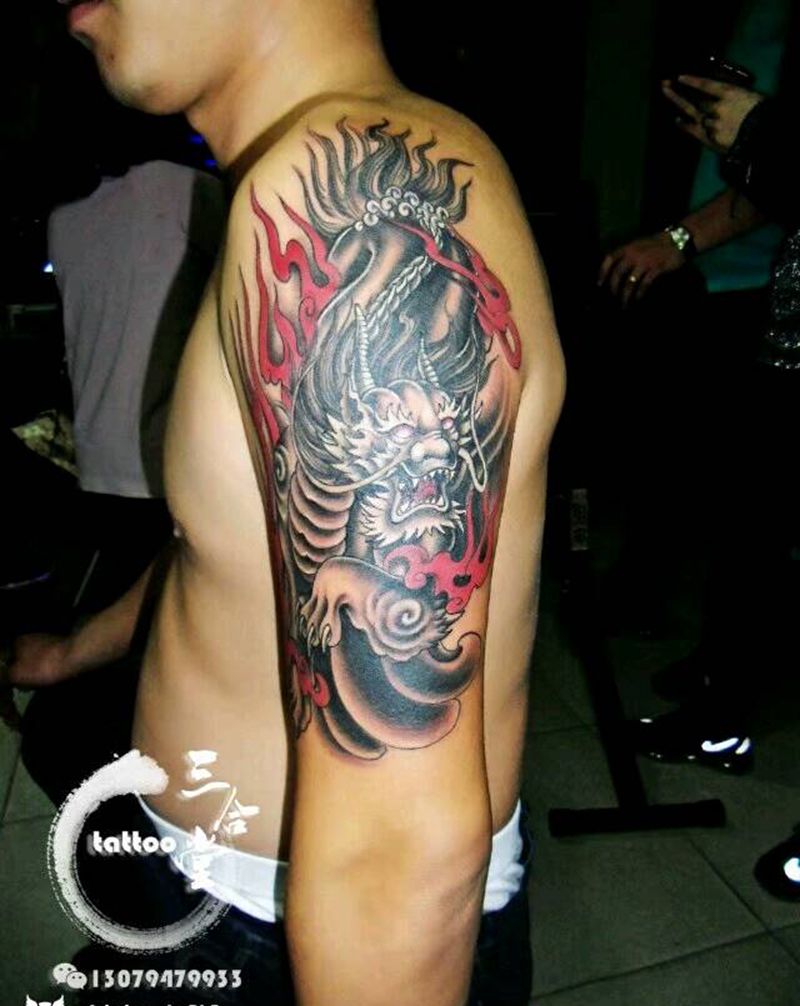 麒麟纹身纹身图片