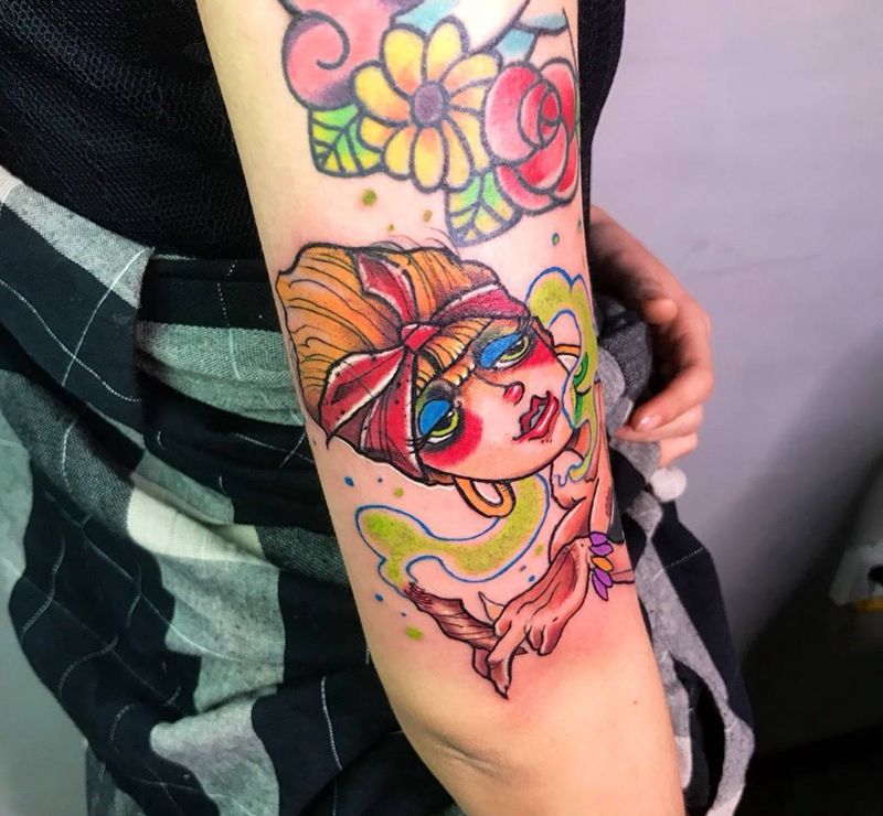 今日工作纹身图片