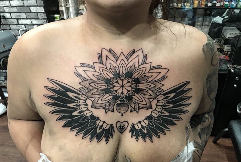 遮盖工作纹身图片