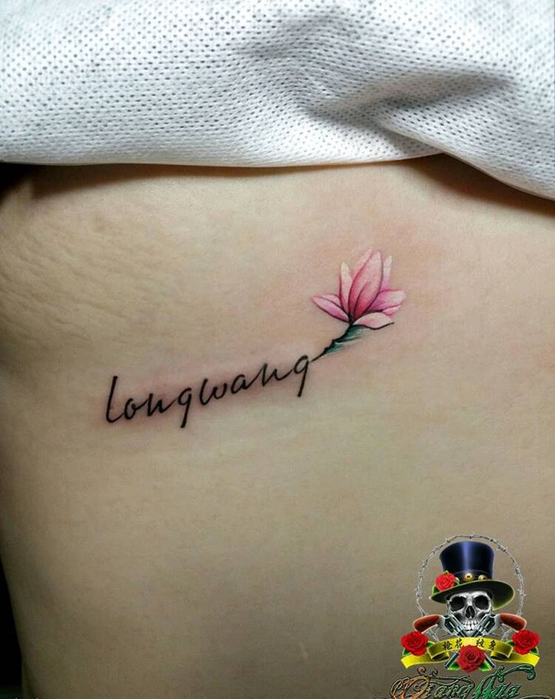 花纹身图片_胸部清新植物图腾成品纹身图案