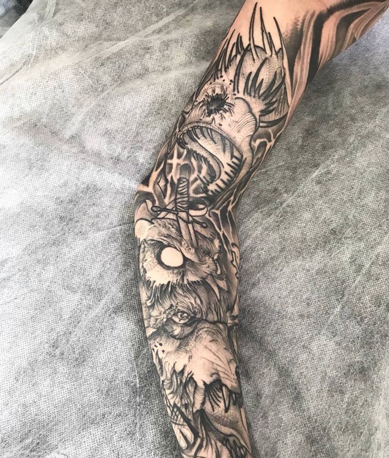 我的工作纹身图片