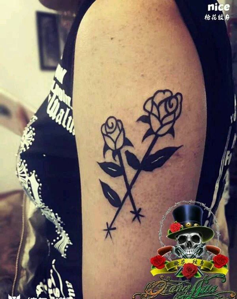 图疼,纹身图片_手臂清新图腾成品纹身图案