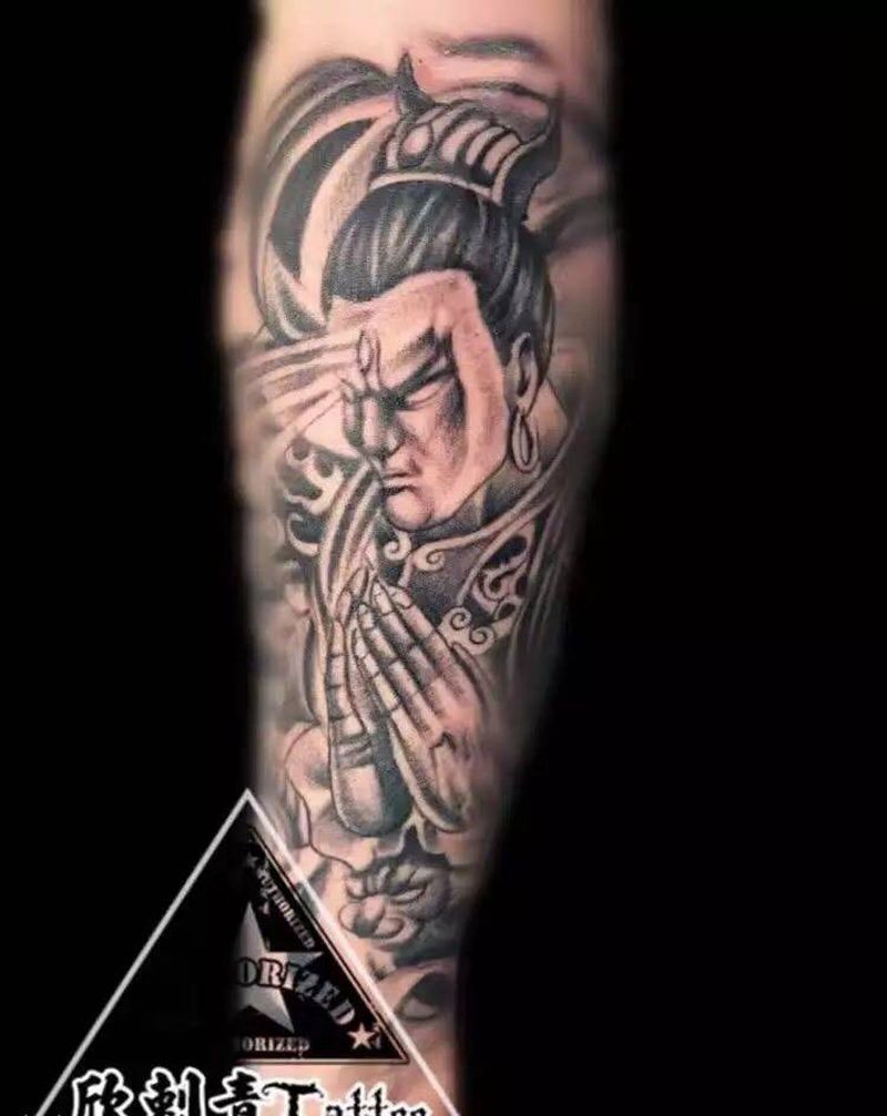 二郎神纹身图片