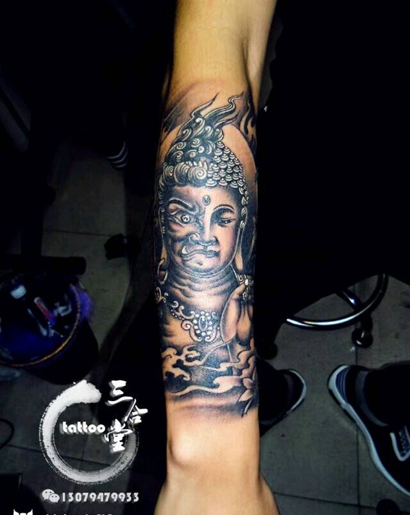 佛教一念之间纹身图片