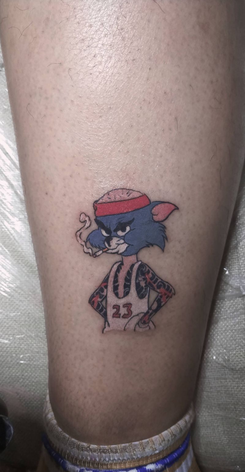 各种小图纹身图片_New School水彩纹身图案