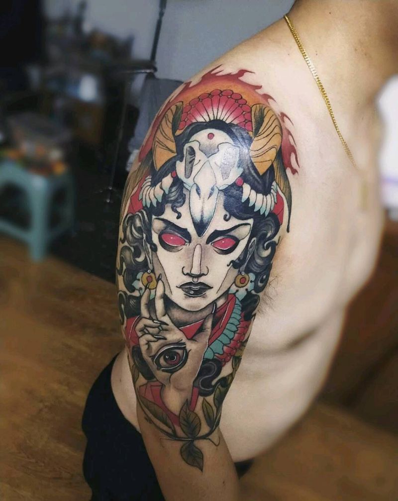 欧美女郎纹身图片