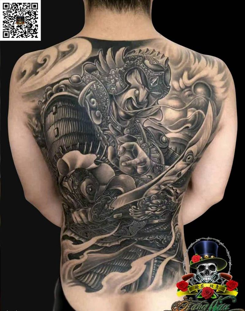 武将纹身图片_新传统纹身图案