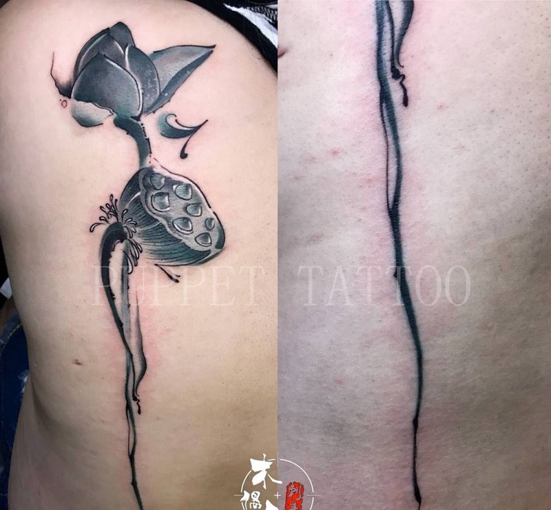 小花花纹身图片