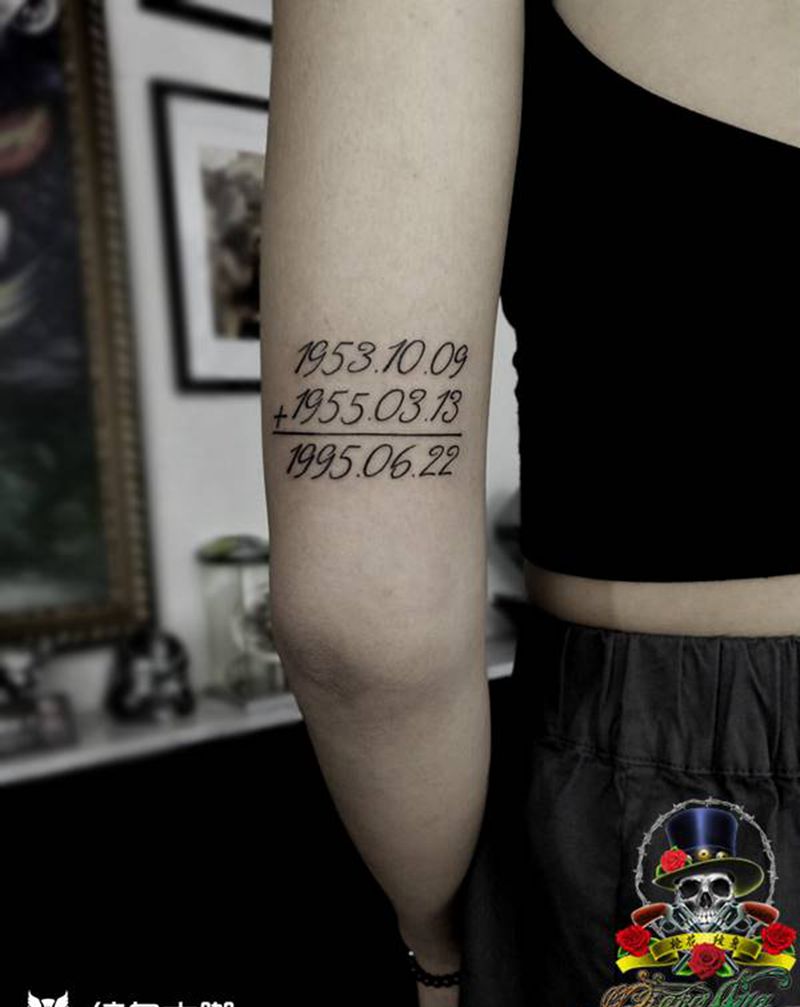 生日纹身图片_手臂图腾纹身图案