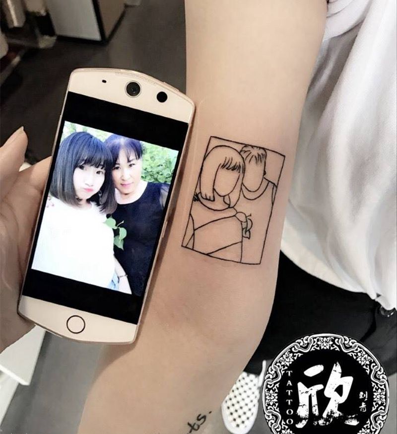 线条素材纹身图片