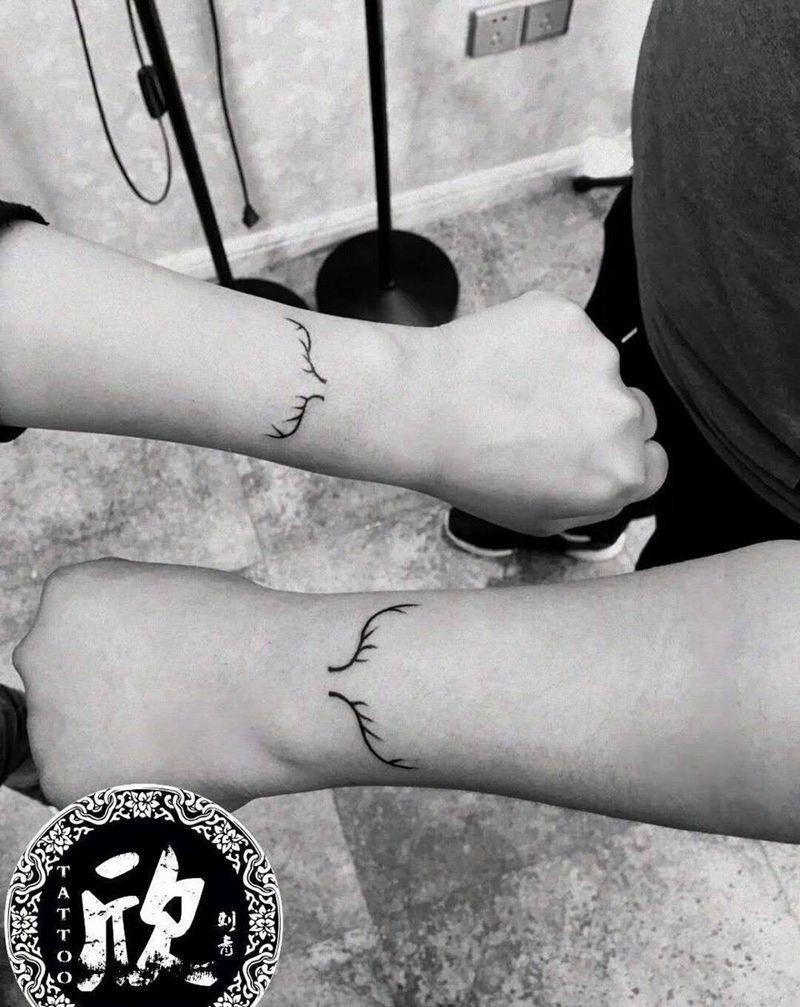 【欣刺青】情侣纹身纹身图片