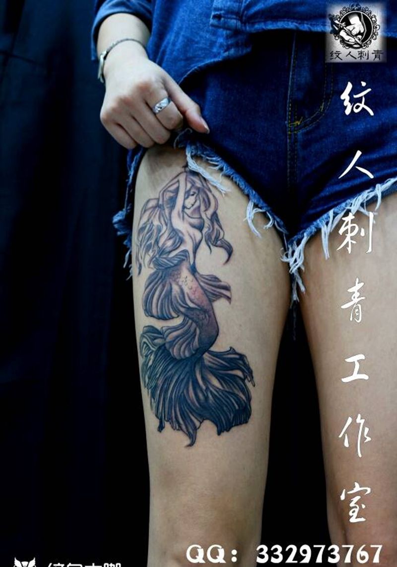 美人鱼纹身图片