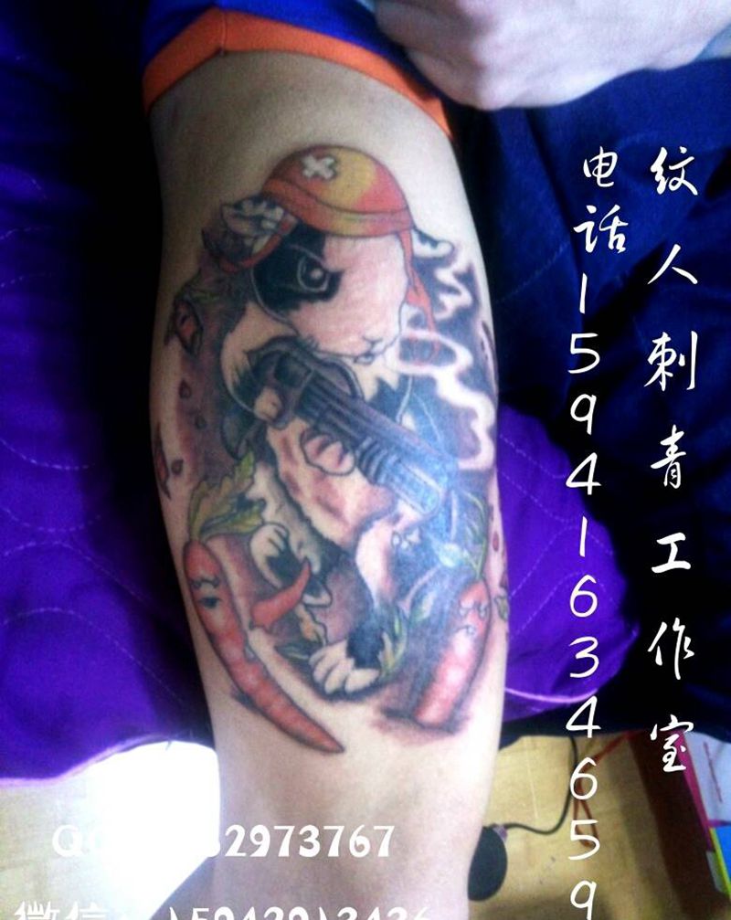 小兔子纹身图片