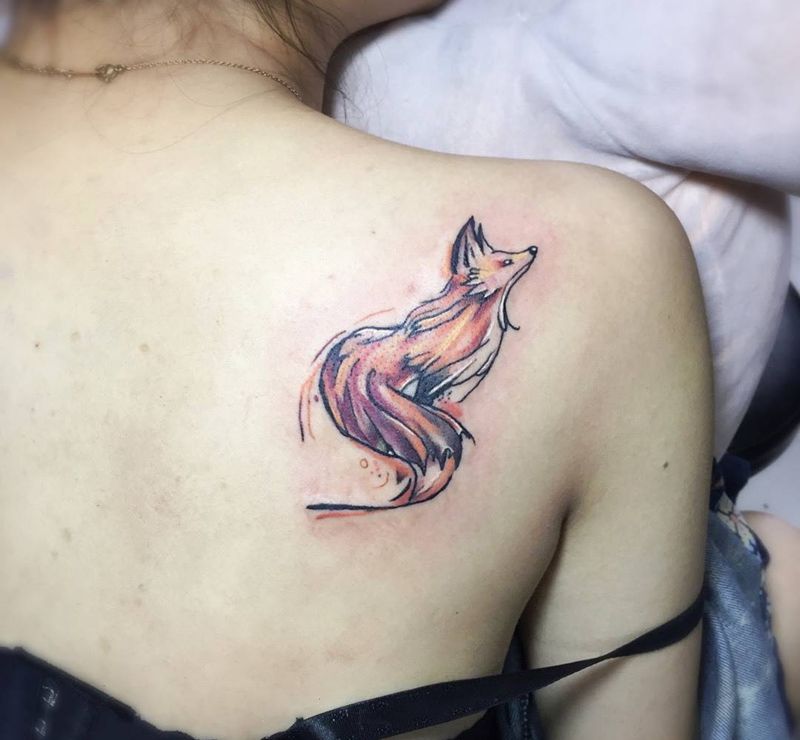 狐狸纹身图片