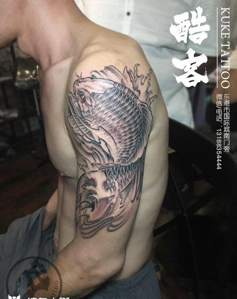 鱼纹身图片