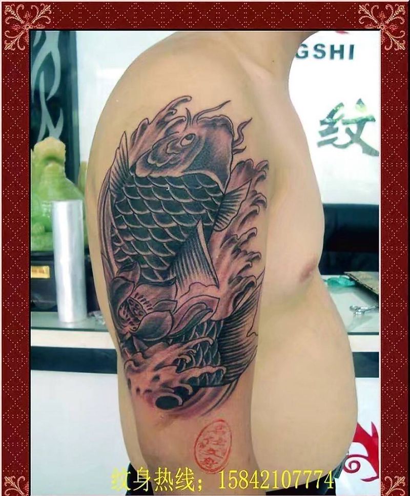 鲤鱼纹身图片