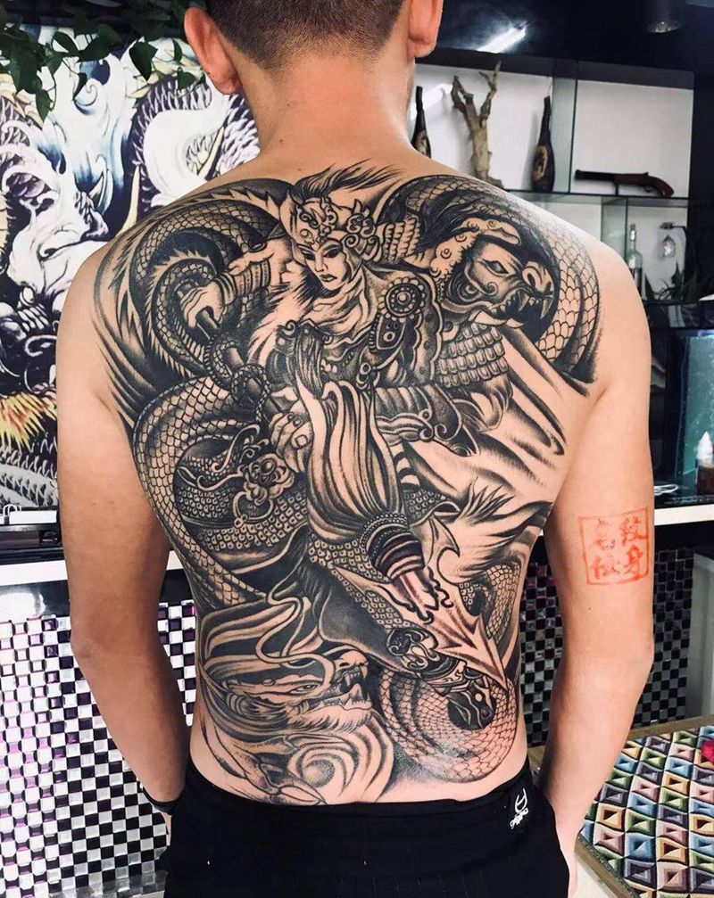 赵子龙纹身图片