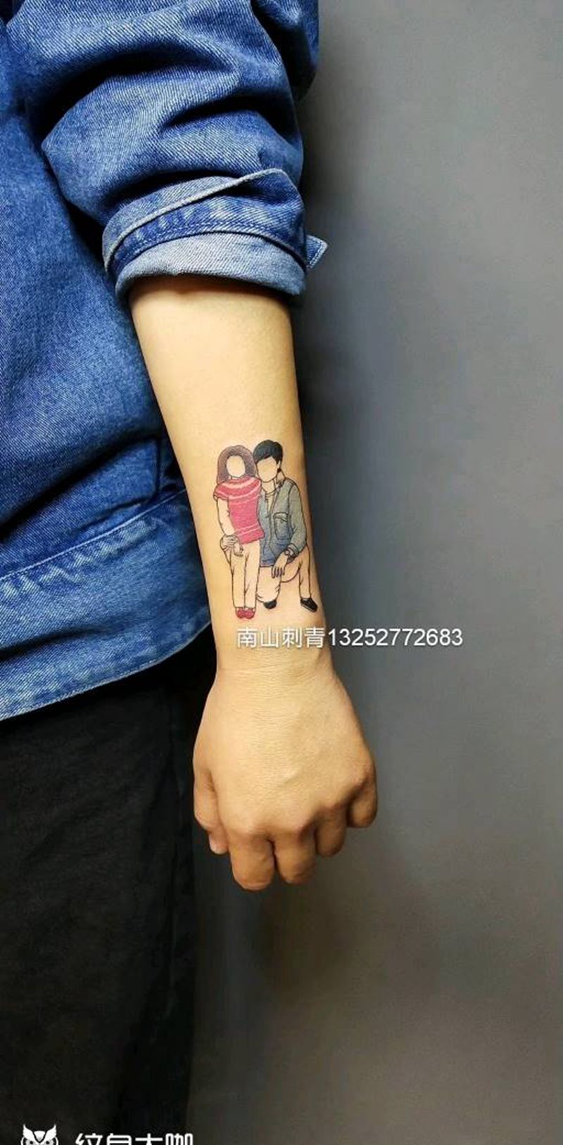 看照片纹身图片_手臂手部图腾几何照片纹身图案