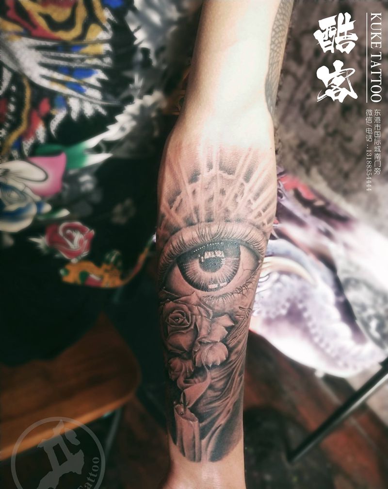 局部纹身图片_手臂纹身图案