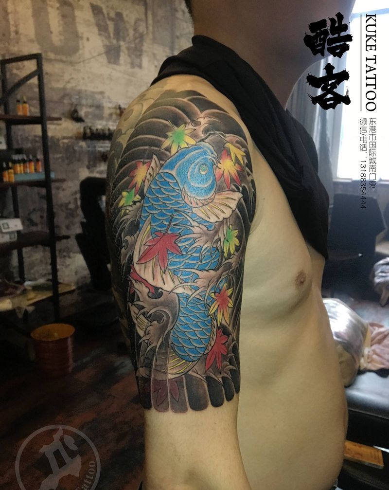 局部纹身图片_肩部纹身图案