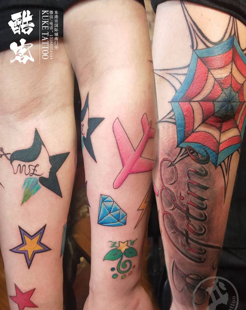 局部纹身图片_手臂纹身图案