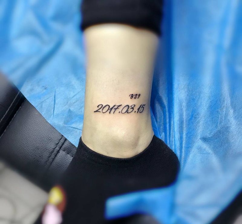 纹孩子生日纹身图片