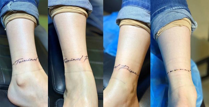 终困囚牢纹身图片