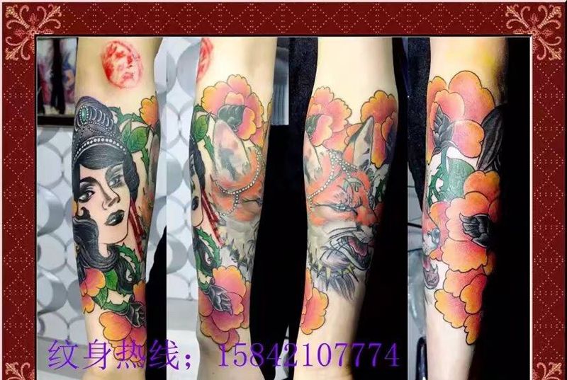 欧美包小臂纹身图片