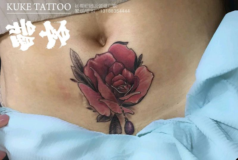 遮盖疤痕纹身图片