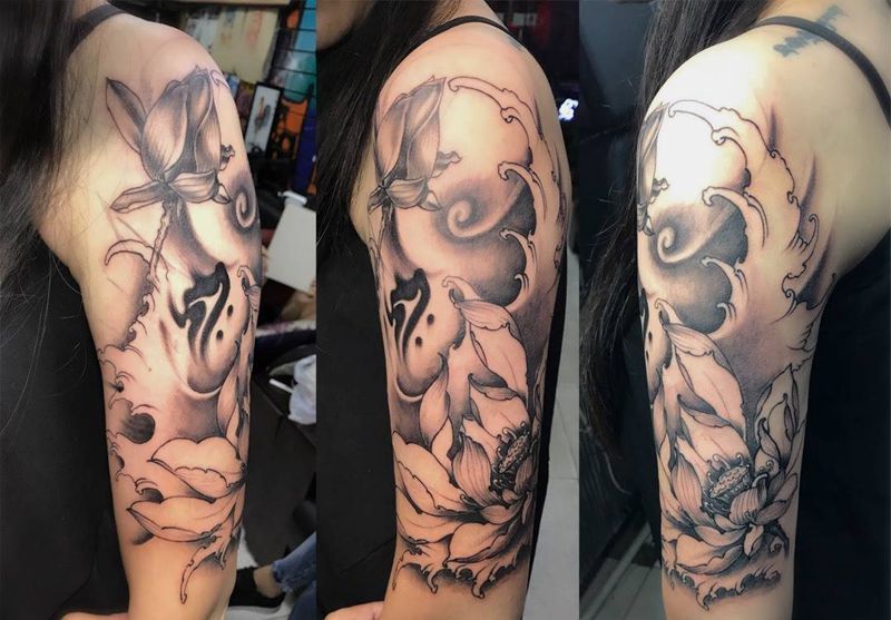 大臂纹身图片