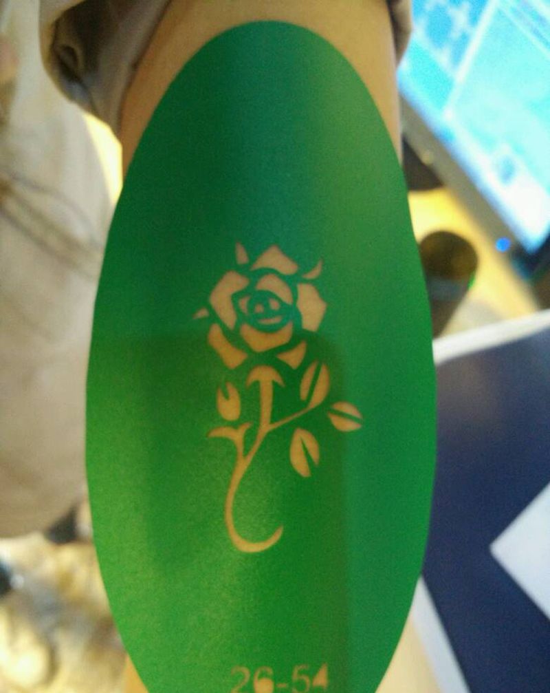 一次性喷绘纹身纹身图片