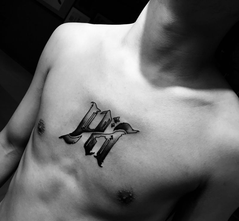 乐队队标纹身图片