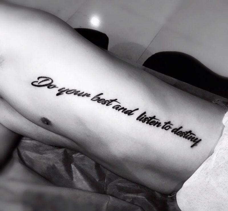 尽人事，听天命纹身图片