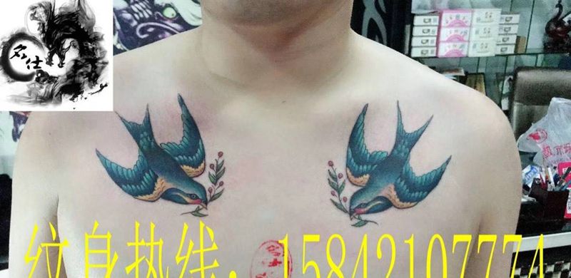 燕子纹身图片