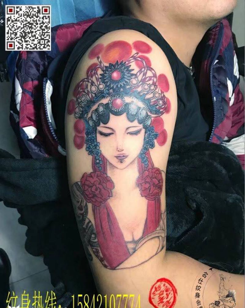 艺妓纹身图片