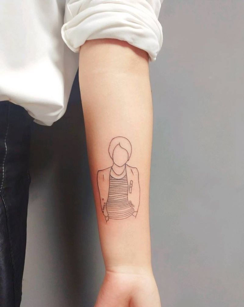 线条纹身图片_手臂手部图腾纹身图案