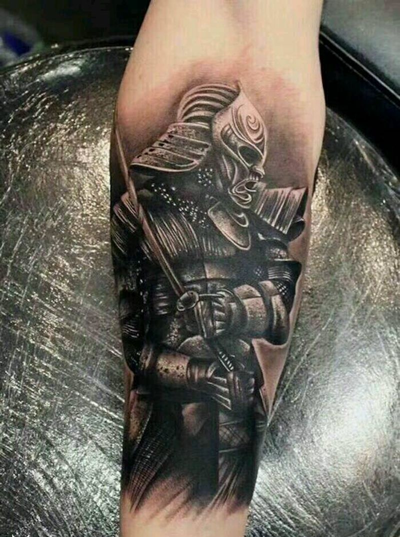 武士纹身图片