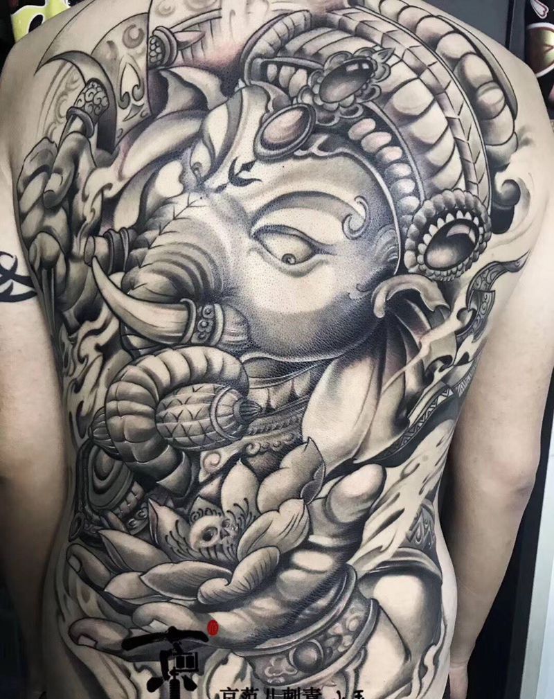 象神纹身图片