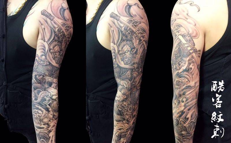 孙悟空大战牛魔王纹身图片