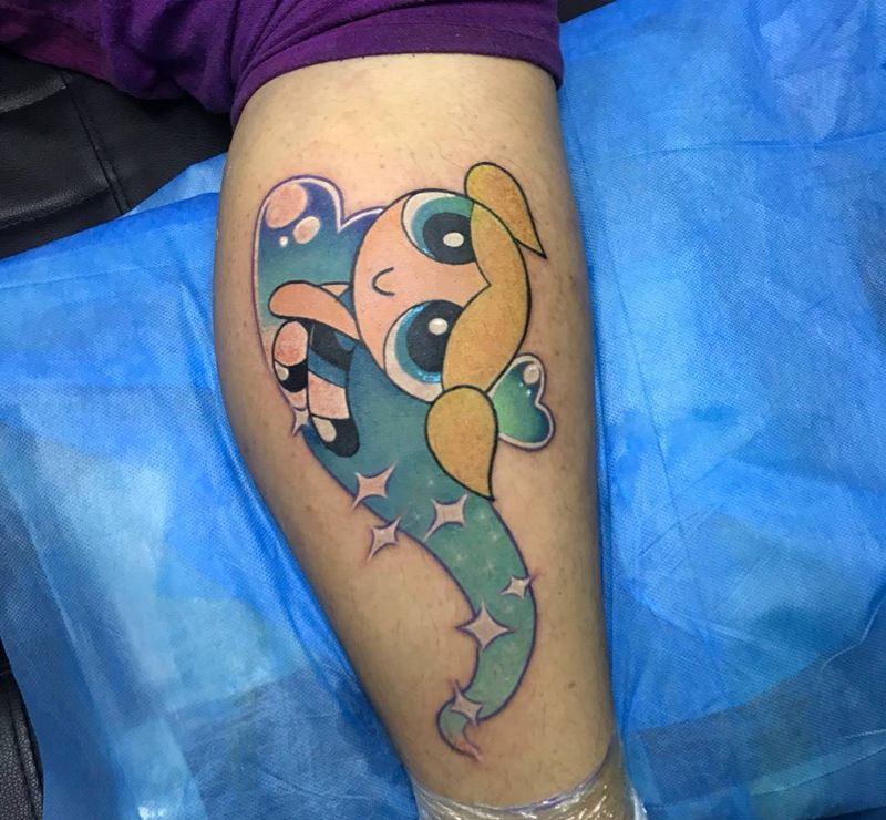 飞天小女警纹身图片