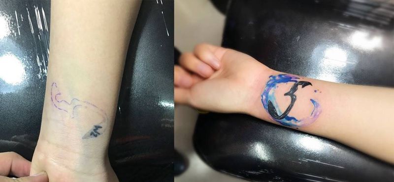 覆盖纹身图片