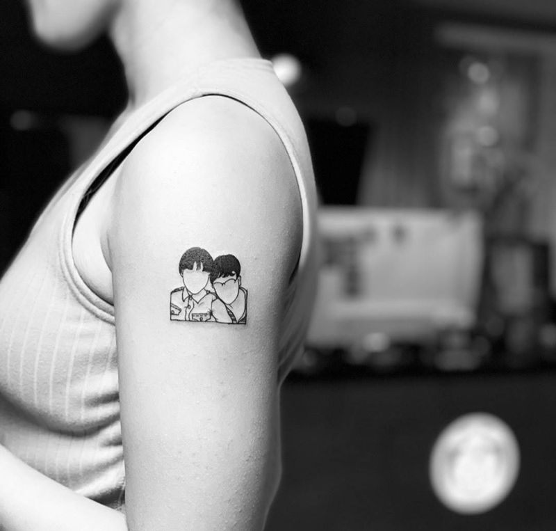 简笔画纹身纹身图片