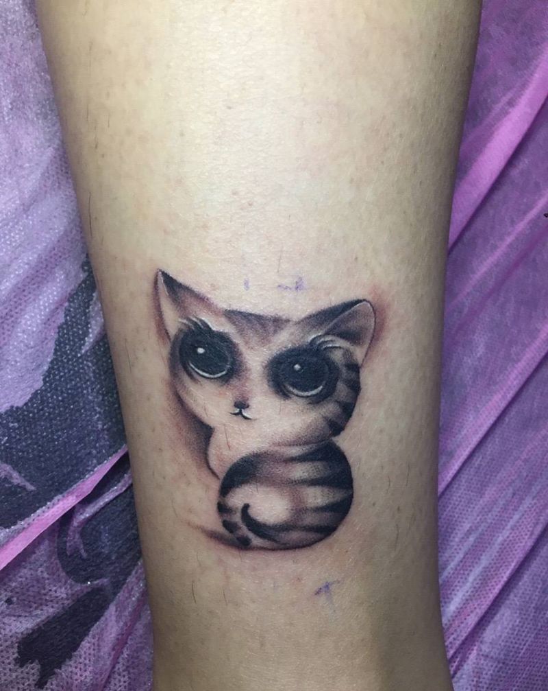 小猫咪纹身图片
