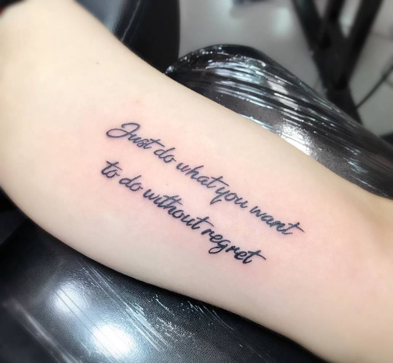 做你想做的 只要不后悔纹身图片