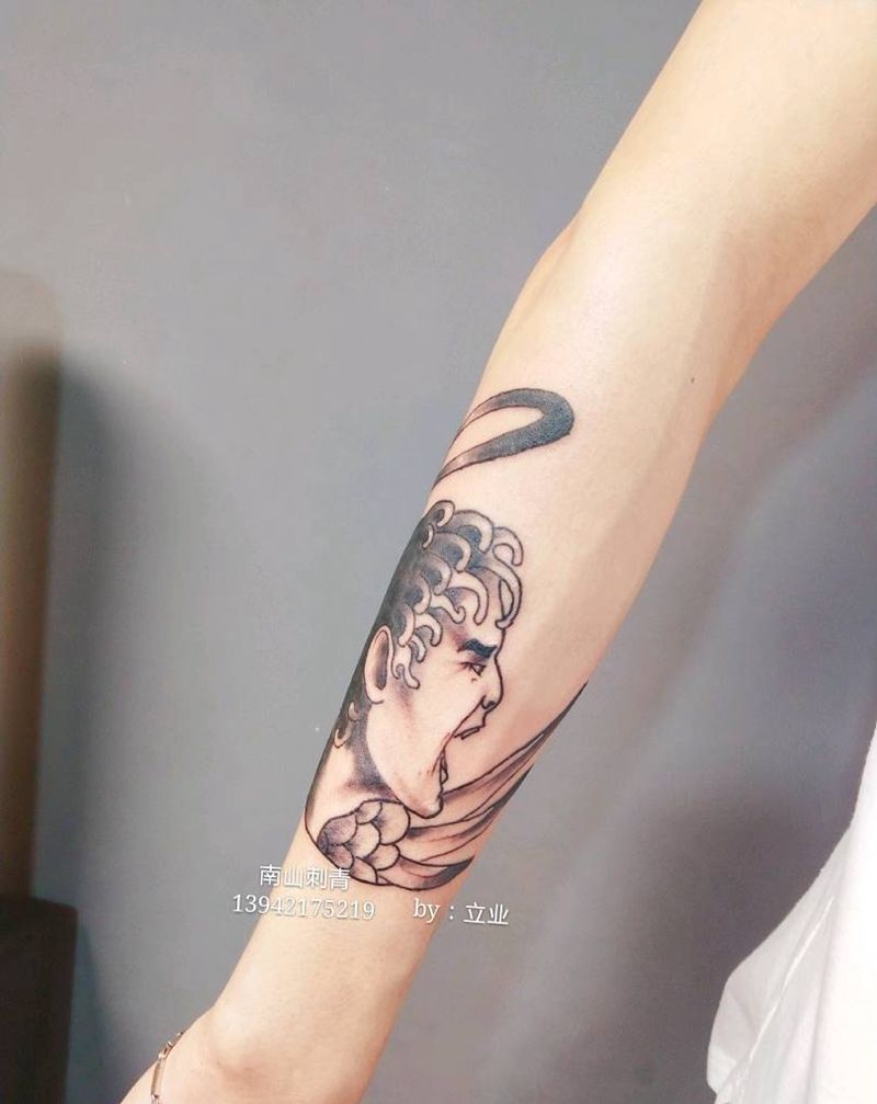 咦喉纹身图片_手臂手部图腾几何纹身图案