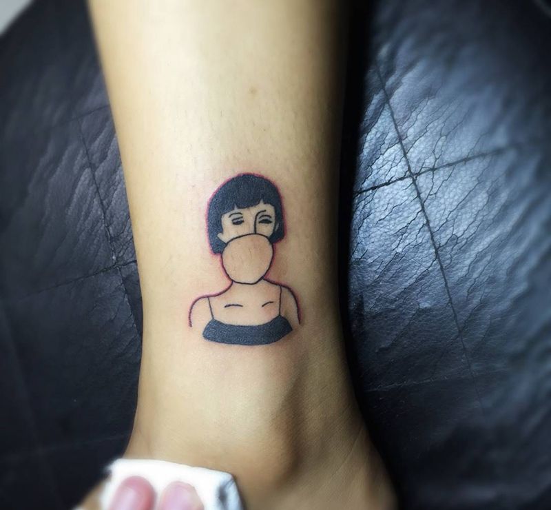 吹泡泡纹身图片