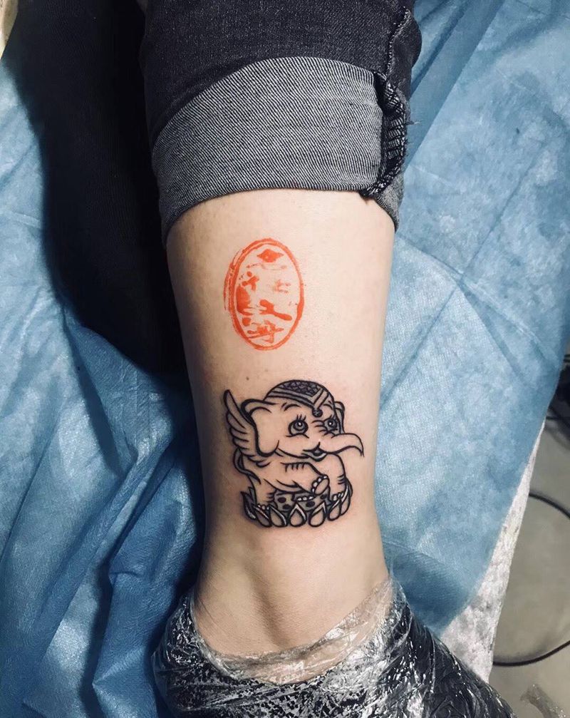 小象纹身图片