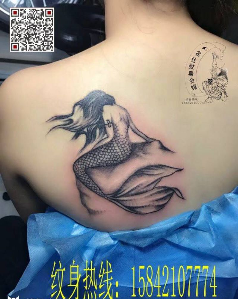 美人鱼纹身图片