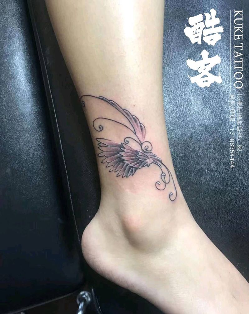 脚踝小图纹身图片