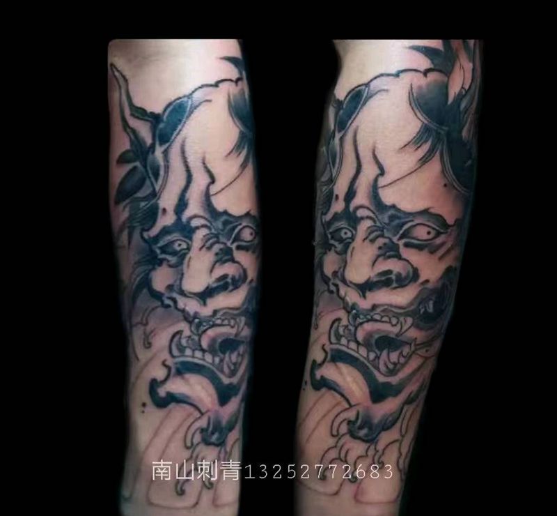 般若纹身图片_手臂手部新传统老传统般若纹身图案